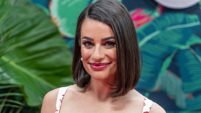 Lea,Michele,Attends,76th,Annual,Tony,Awards,At,United,Palace