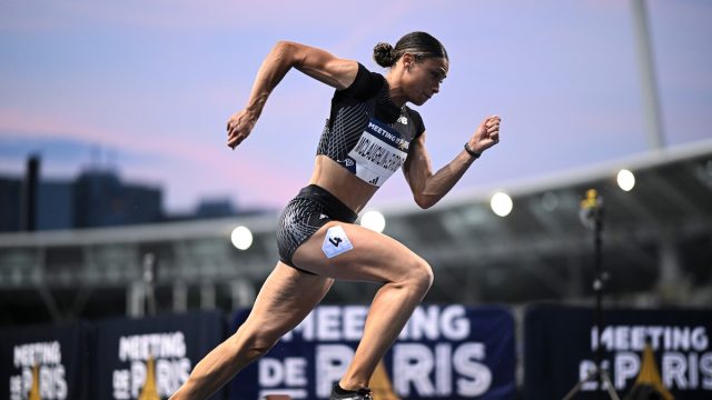 Sydney,Mclaughlin,Levrone,Of,Usa,During,The,400m,Race,(start)