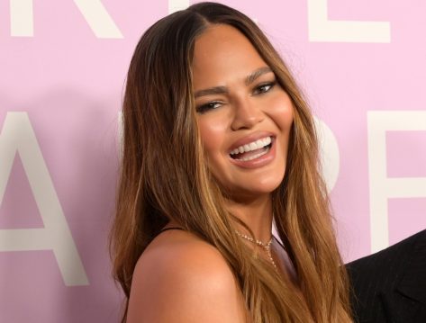 Chrissy Teigen in Two-Piece Workout Gear Will be "Kind to Myself"