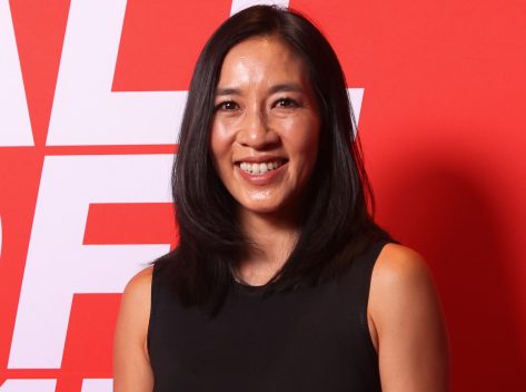 Michelle Kwan in Two-Piece Workout Gear Turns 44