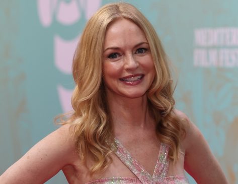 Heather Graham Wows in Stylish Swim Outfit at Mediterranean Film Festival