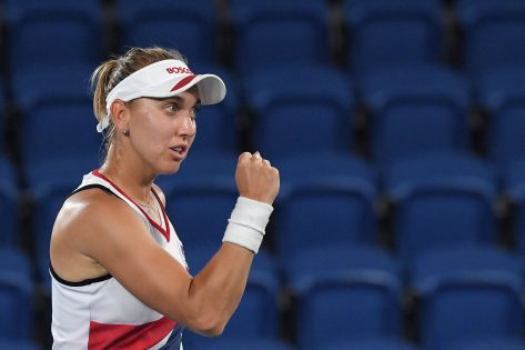 Elena Vesnina in Workout Gear Readies for "Grass Court Season"