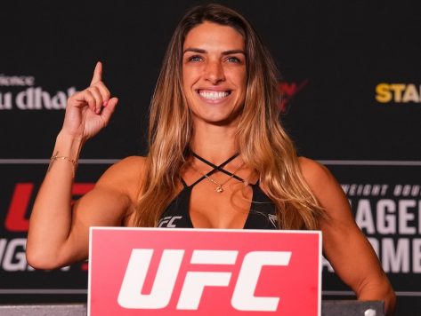 UFC Star Mackenzie Dern In Workout Gear Says "Face Off Done"