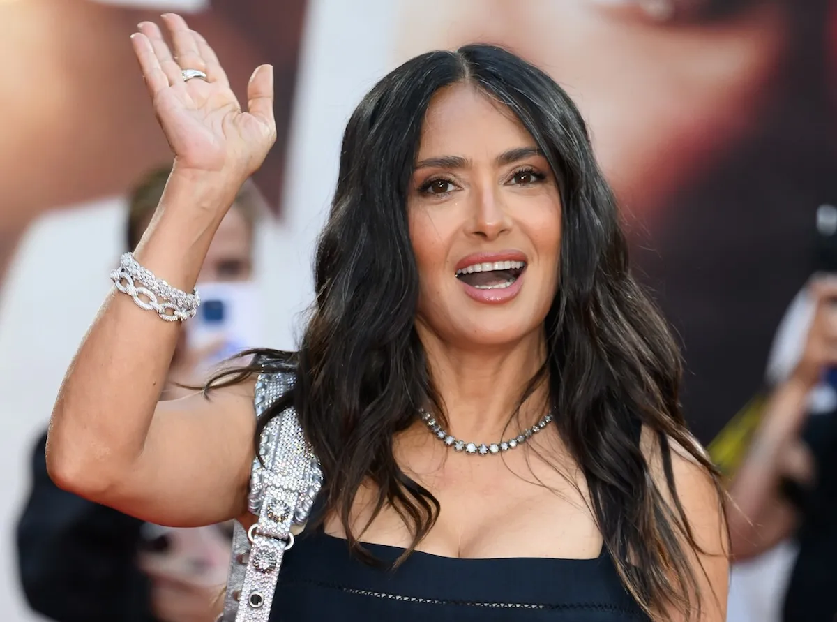 Salma Hayek presents a timeless figure and flowing hair in new post