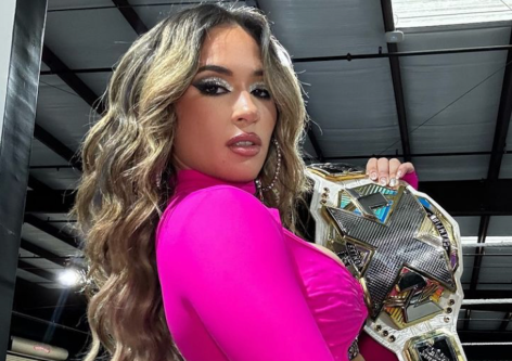 WWE Star Lola Vice in Two-Piece Workout Gear Kickboxes, Calling Out Ava