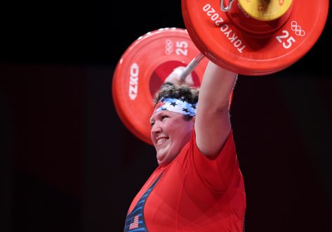 Olympic Weightlifter Sarah Robles in Two-Piece Workout Gear Says "I Am Sore"