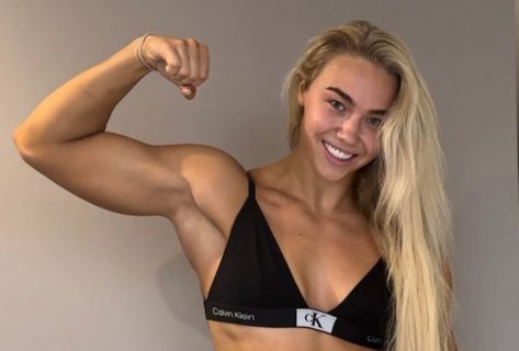 Gladiators Star Diamond, aka Livi Sheldon, in Two-Piece Workout Gear Starts “Fitness Journey”