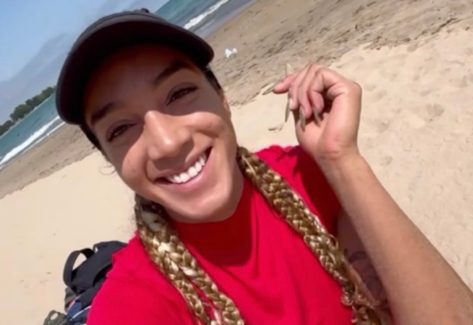 2x Olympian Pro Beach Volleyball Star Brandie Wilkerson in Two-Piece Workout Gear is "Amazing"