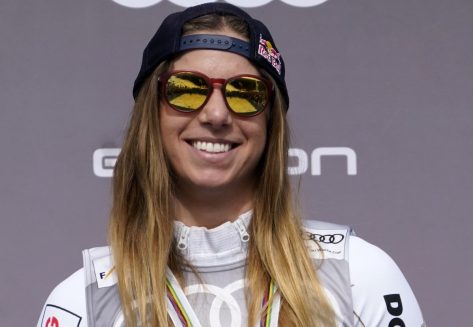 Czech Snowboarder Ester Ledecká in Two-Piece Workout Gear is "Always the Best"