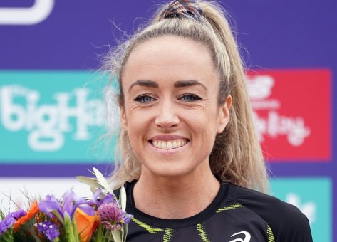 Track and Field Star Eilish McColgan in Two-Piece Workout Gear Does "Treadmill Test"