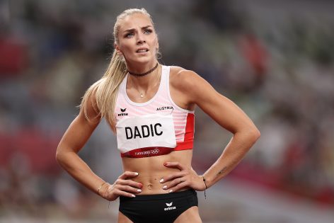 Track and Field Stunner Ivona Dadic in Two-Piece Workout Gear Goes "Back to Basics"