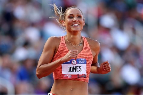 Lolo Jones in Two-Piece Workout Gear Shares "Body Transformation"