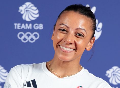 British Gymnast Becky Downie in Two-Piece Workout Gear Says "It's Giving"