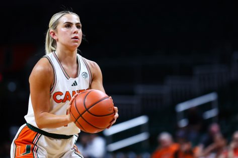 College Basketball Star Haley Cavinder in Two-Piece Workout Gear Shares "Good Juice Only"