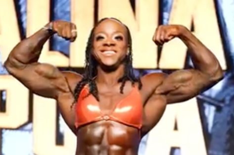 Bodybuilder Reshanna Boswell in Two-Piece Workout Gear is "Michael Jackson Bad"