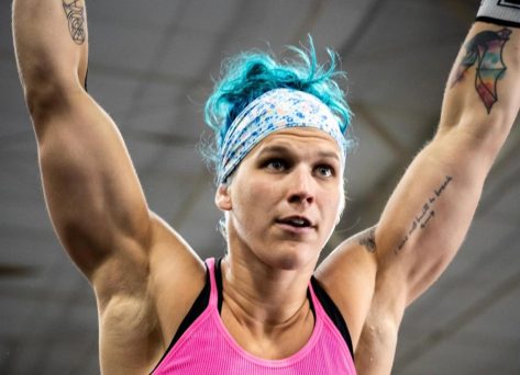 CrossFit Athlete Amanda Fisher in Two-Piece Workout Gear Says "Be What You Do"