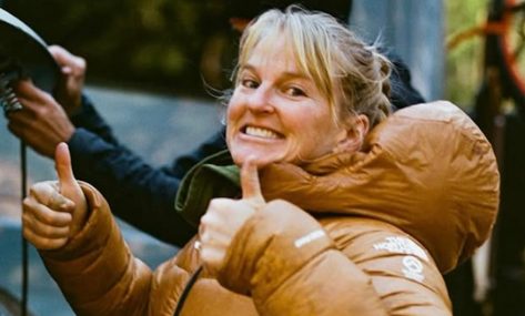 Rock Climber Emily Harrington in Two-Piece Workout Gear Says "Never Stop Exploring"