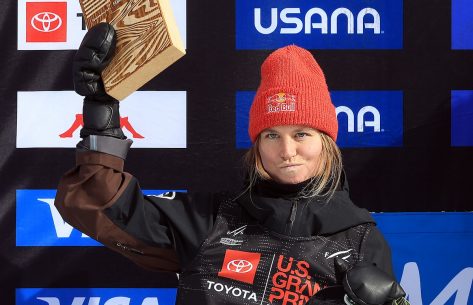 Snowboarder Maddie Mastro in Two-Piece Workout Gear Says "I've Missed You Canyon Road"