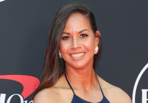 ESPN Analyst Cat Osterman in Two-Piece Workout Gear Shows Off "Happiest Face"