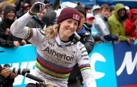 Mountain Biker Rachel Atherton in Two-Piece Workout Gear is "Sending Anything in Sight"