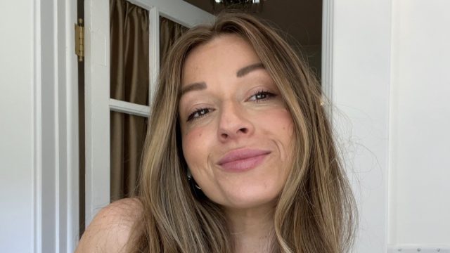 Fitness Influencer Cristina Capron in Two-Piece Workout Gear Shows Off "Pups, Fits, & Friends"