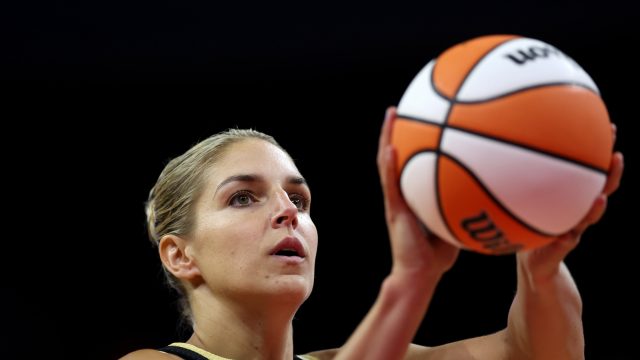 Female Basketball Icon Elena Delle Donne in Two-Piece Workout Gear Says "We Crushed It"
