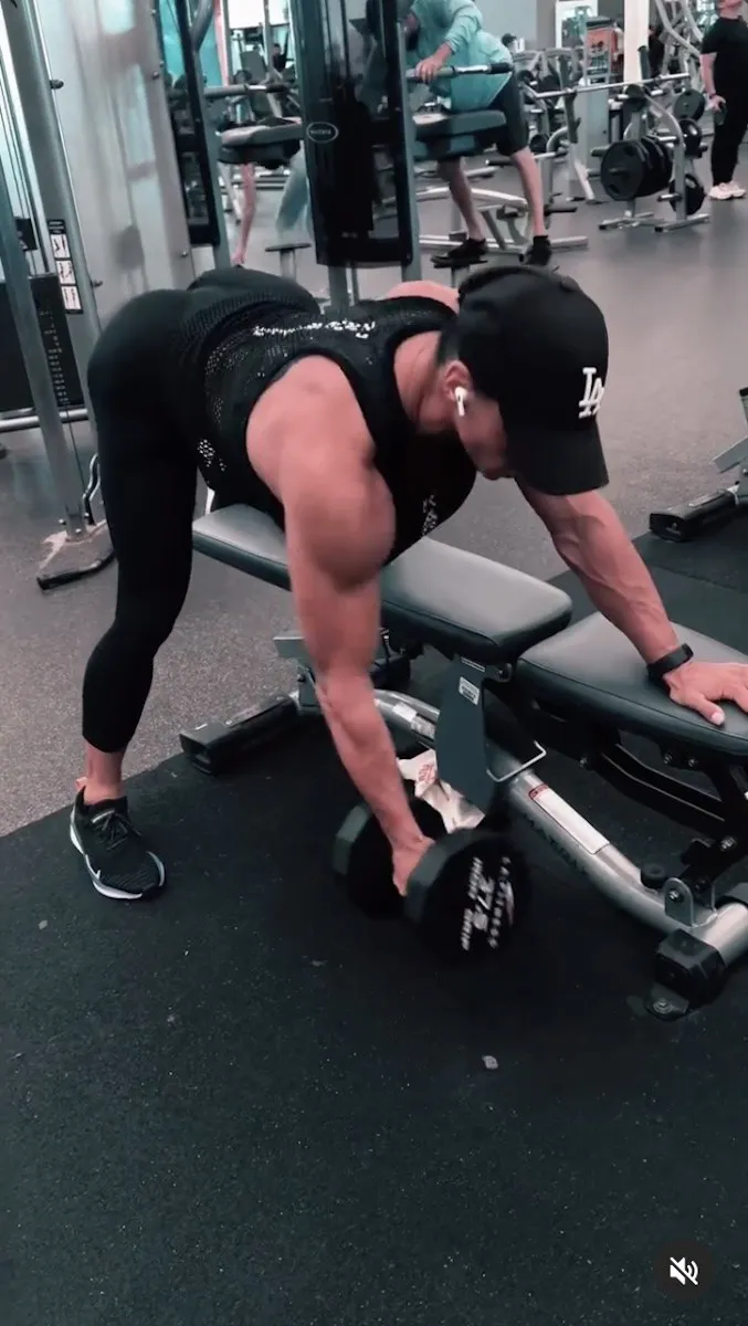 Cindy Landolt is photographed in the gym.