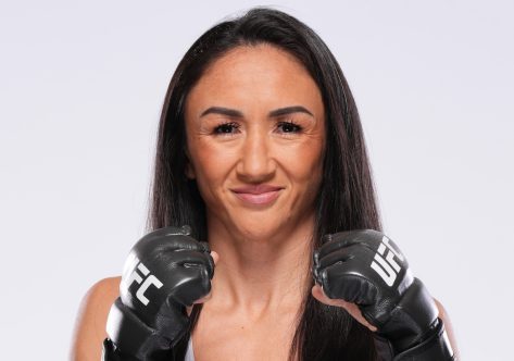 MMA Fighter Carla Esparza in Two-Piece Workout Gear is a "Champ"