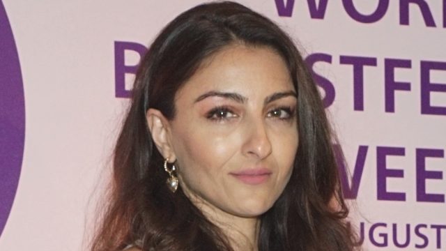 Soha Ali Khan in Two-Piece Workout Gear Hits the Gym After Vacation