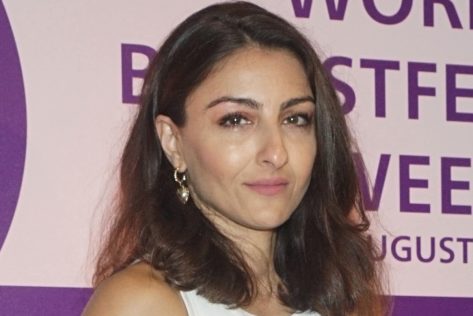 Soha Ali Khan in Two-Piece Workout Gear Hits the Gym After Vacation