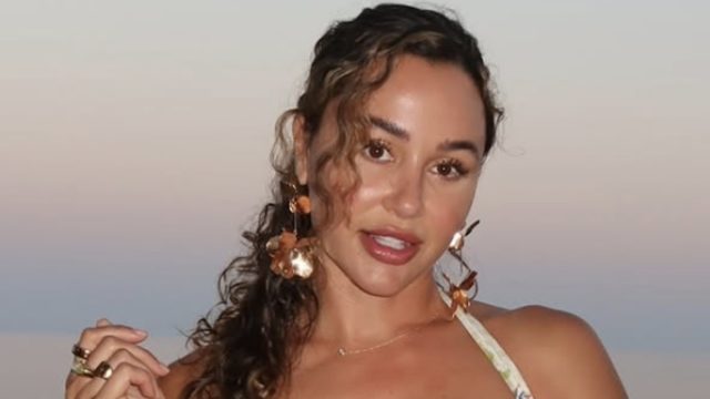 Fitness Model Ana Cherí in Two-Piece Workout Gear Says "Let's Go!"