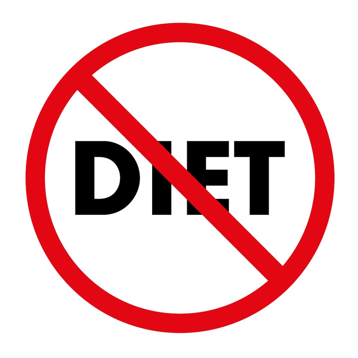 International,Day,Without,Diet.,Sign,Against,Diet,,On,A,White