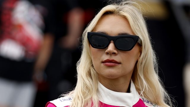 NASCAR Driver Natalie Decker in Two-Piece Workout Gear Shows Off "31 Weeks"