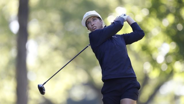 Golfer Mel Reid in Two-Piece Workout Gear is "Ready for Action"