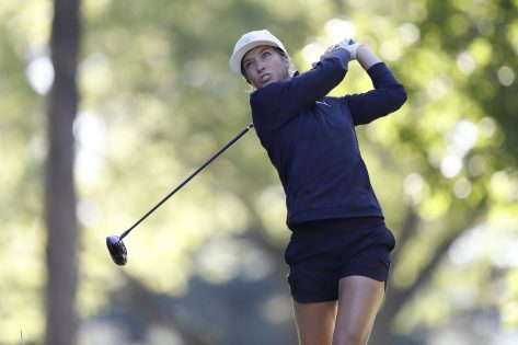 Golfer Mel Reid in Two-Piece Workout Gear is "Ready for Action"