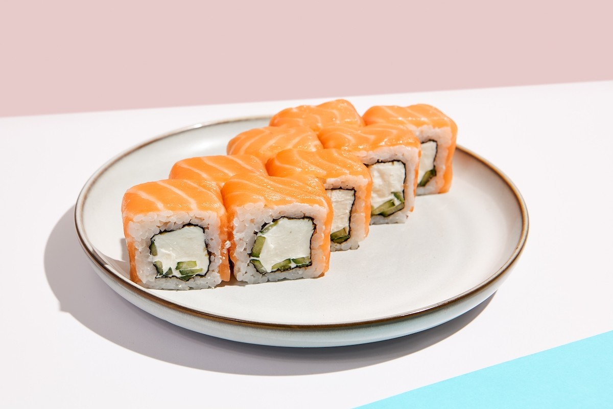 Popular,Sushi,Roll,-,Philadelphia,With,Salmon,And,Cream,Cheese.