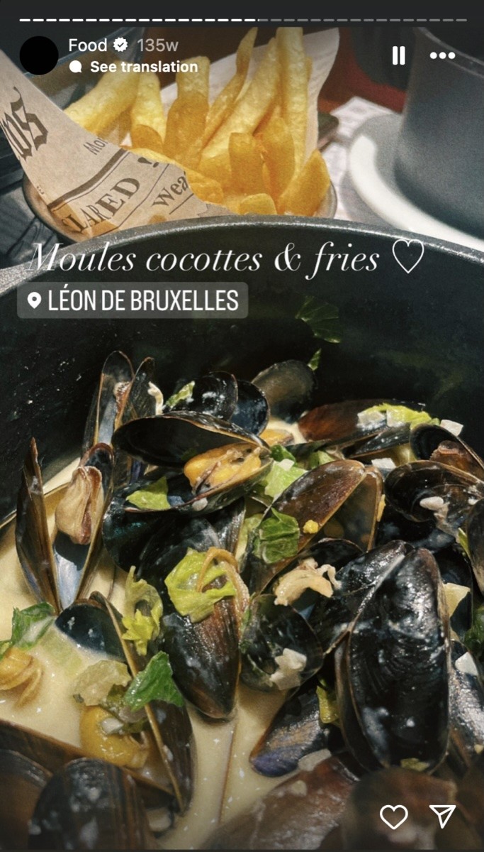 Mussels and French fries