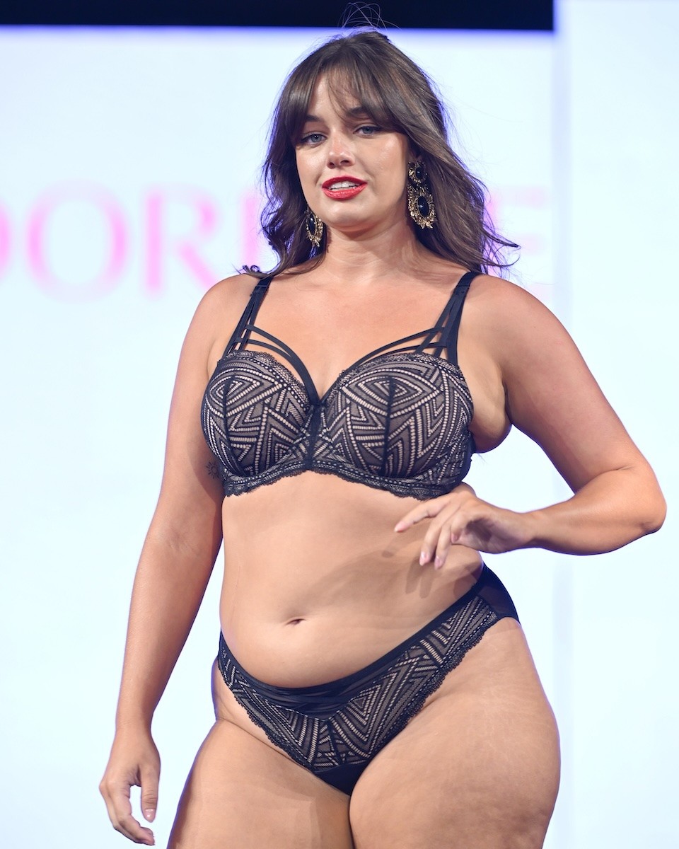 Sixtine walks the runway for Adore Me