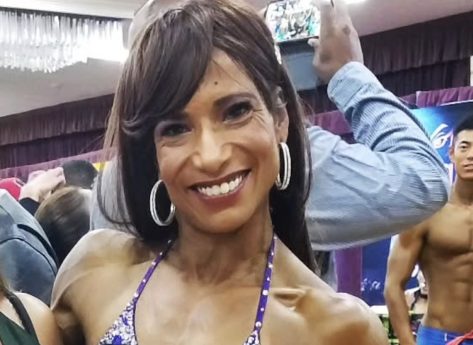 IFBB Pro Heidi Worrell-Osborne in Two-Piece Workout Gear Works Her Back