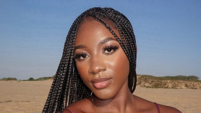 Gisela Amponsah in Two-Piece Workout Gear Says "BRB"