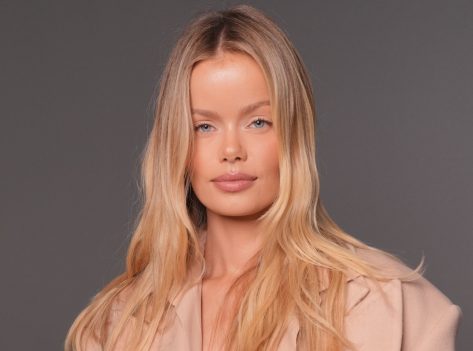 Model Frida Aasen in Two-Piece Workout Gear is "Rested and Recovered"