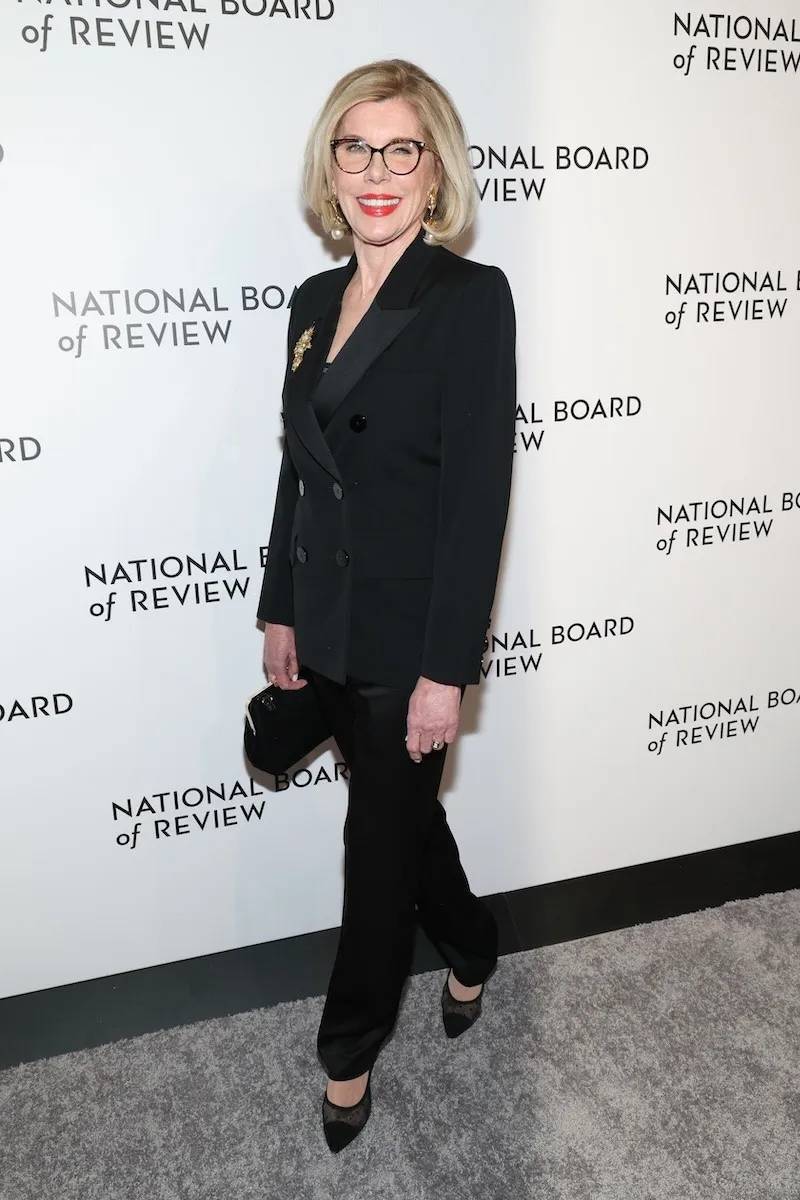 Christine Baranski arrives to the 2025 National Board of Review Gala.