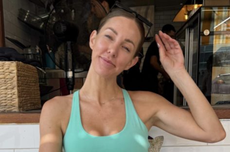 Ashy Bines Rocks Two-Piece Workout Gear in Big Week