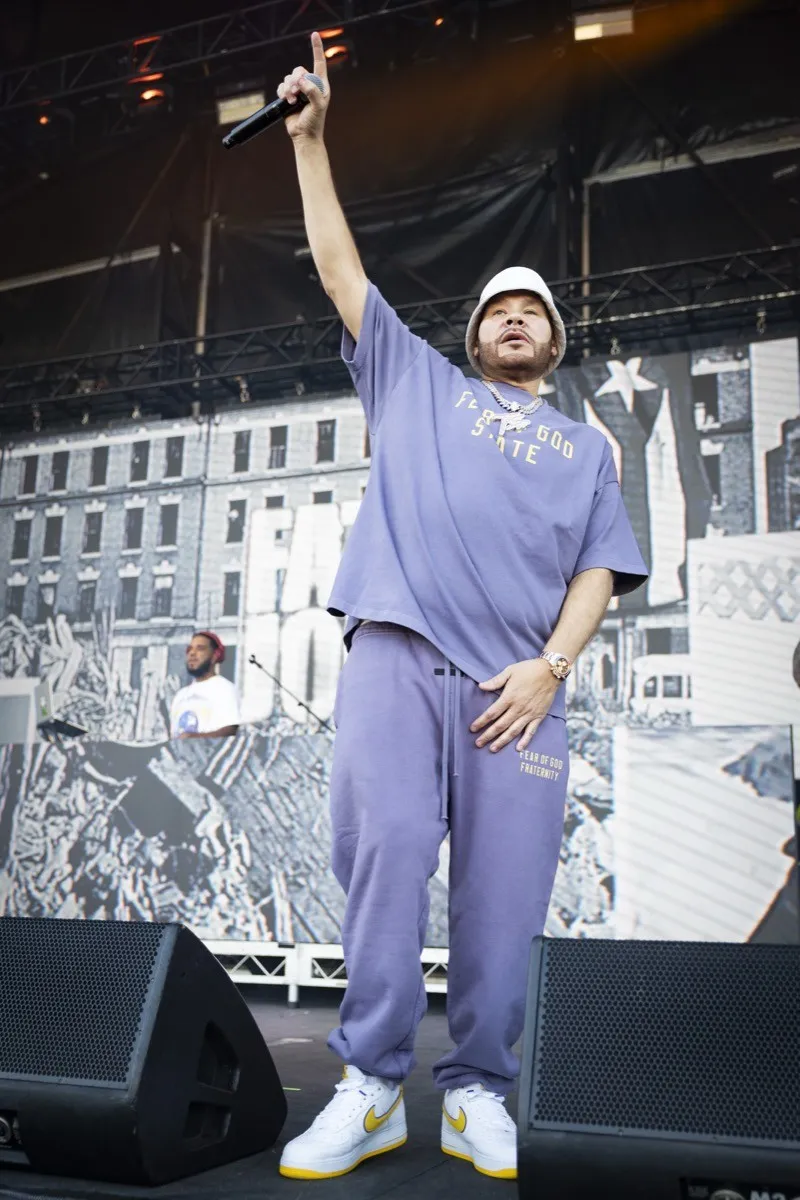 A thinner Fat Joe performs during Juicy Fest in Perth, Australia