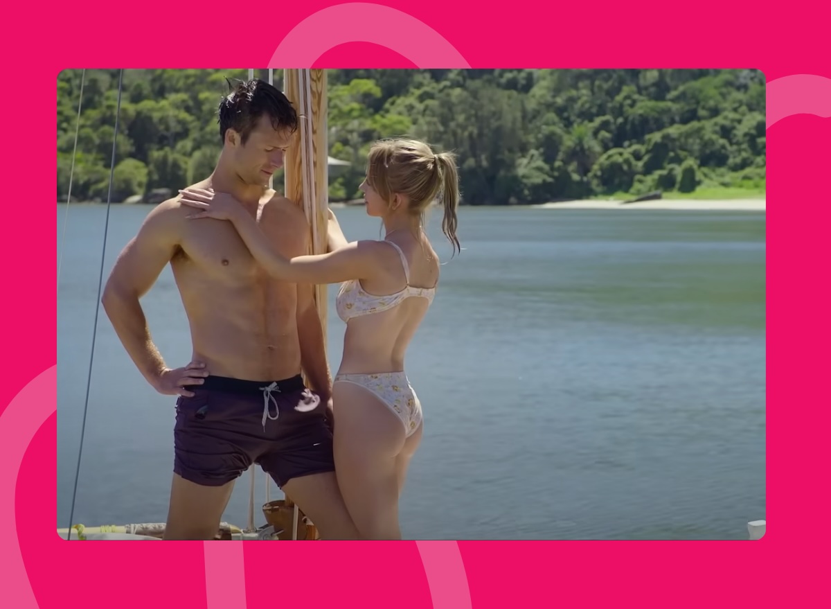 Anyone But You sailboat scene