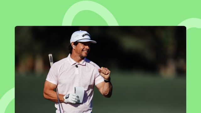 Mark Wahlberg on the golf course