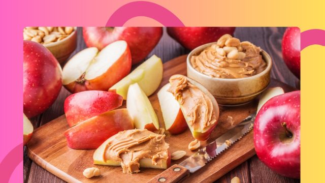 apple slices with nut butter