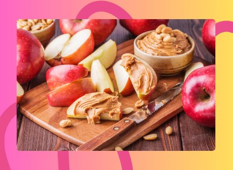 apple slices with nut butter