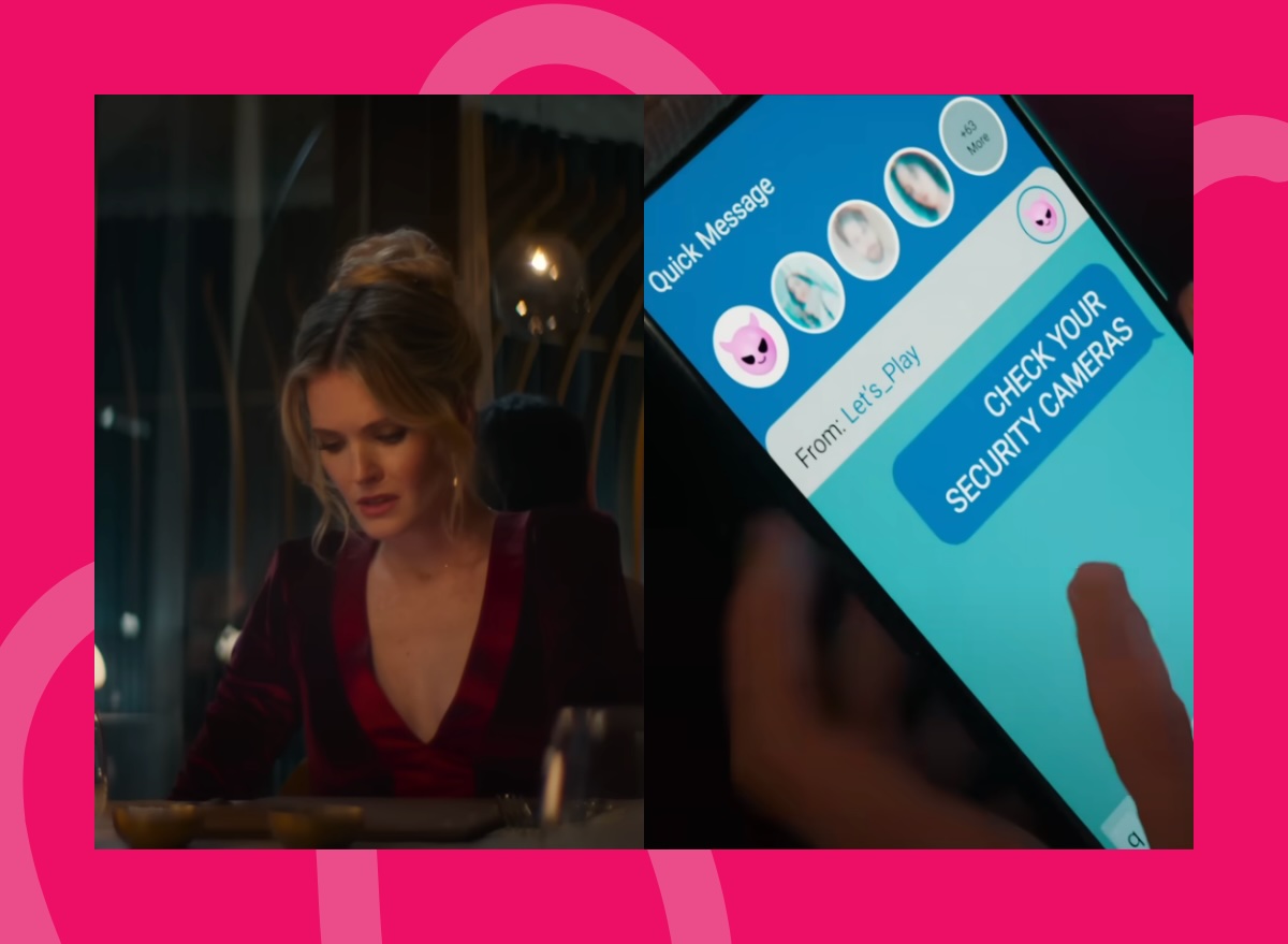 split image screenshots from the movie 'Drop'