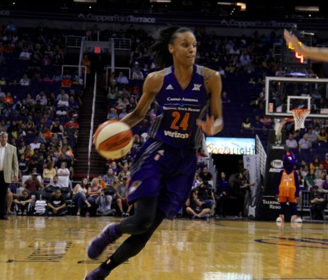 Dewanna Bonner In Workout Gear Makes History At WNBA Game